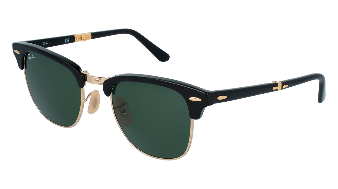 Clubmaster folding hotsell flash lenses gradient